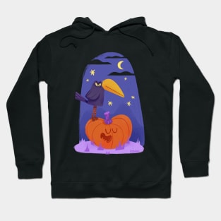 Crow and Pumpkin Hoodie